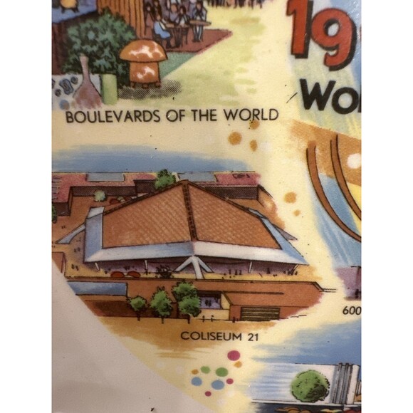 1962 Seattle World’s Fair Plate Space Needle Century 21 Expo 7.25” - Picture 8 of 10